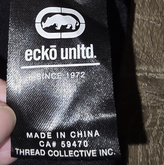 Ecko Unltd. World Famous Rhino Logo Tank Top Wringer Tee Shirt Men's L - Picture 6 of 8